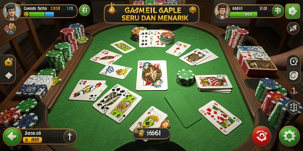 Screenshot utama 666I menampilkan gameplay Gaple yang seru.