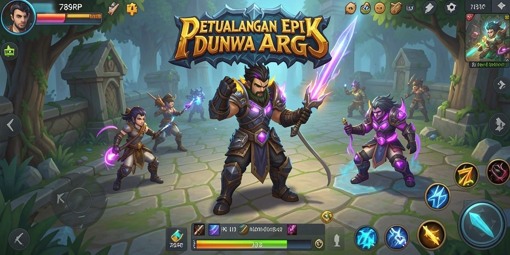 Screenshot menampilkan aksi seru gameplay ARPG 789RP.