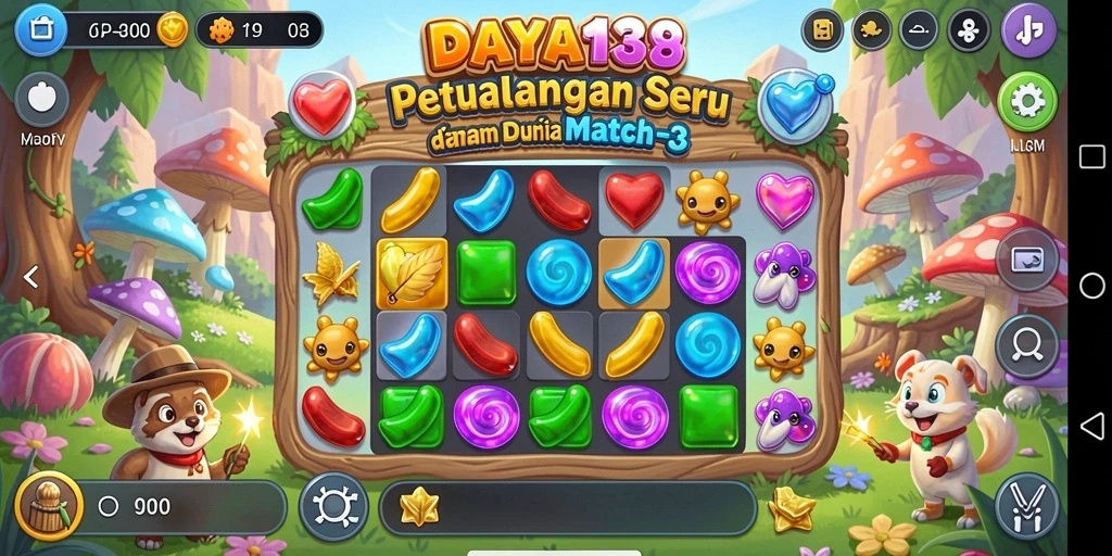 Screenshot gameplay <strong>DAYA138</strong> yang menunjukkan momen mencocokkan benda-benda berwarna.