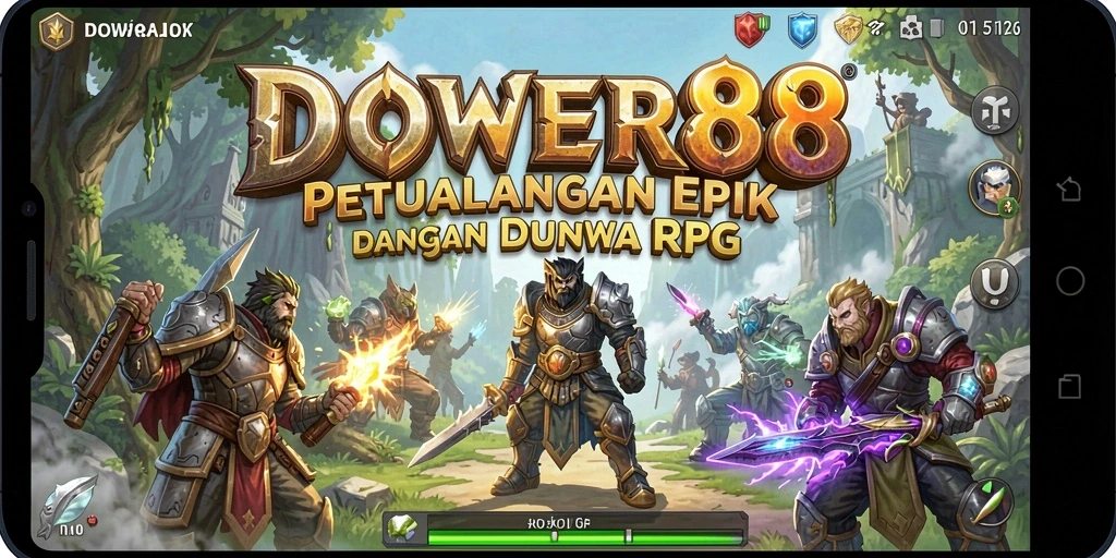 Tampilan gameplay DOWER88 yang penuh aksi dan petualangan.