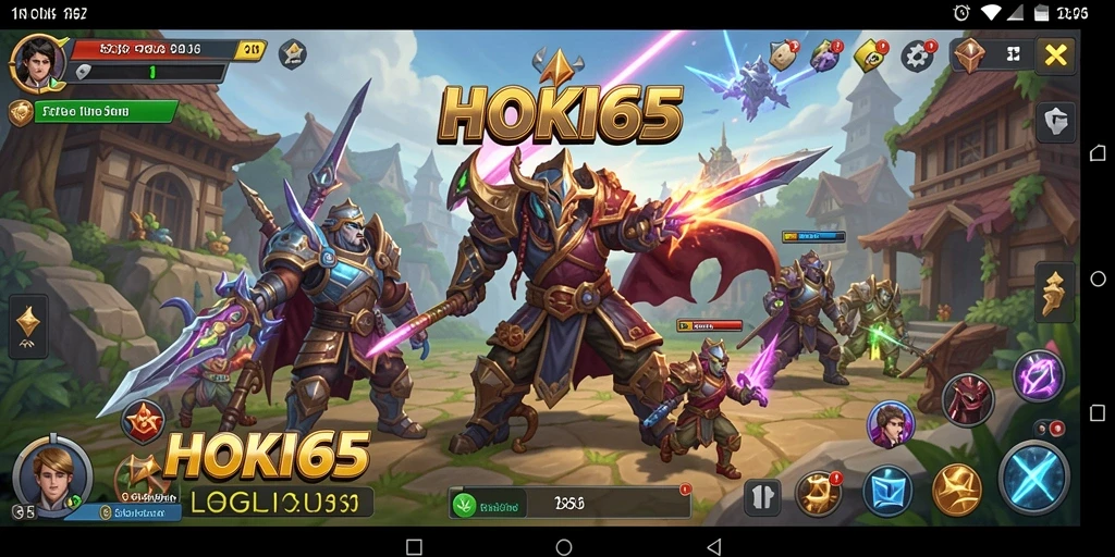 Screenshot gameplay HOKI65 yang menampilkan strategi dan pertempuran hebat.