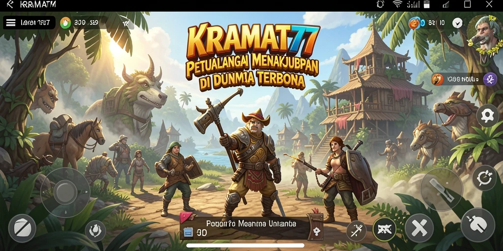 Tampilan gameplay KRAMAT77 yang menakjubkan dalam dunia terbuka.