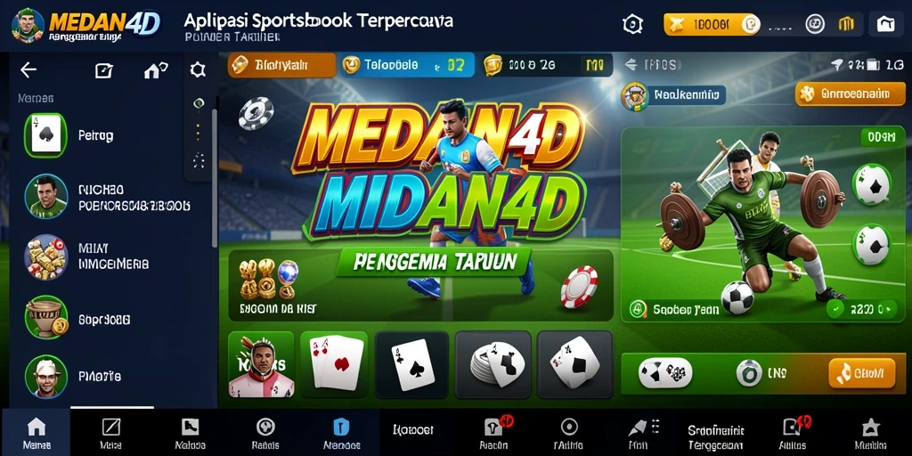 Tampilan menarik dari gameplay Sportsbook pada MEDAN4D.