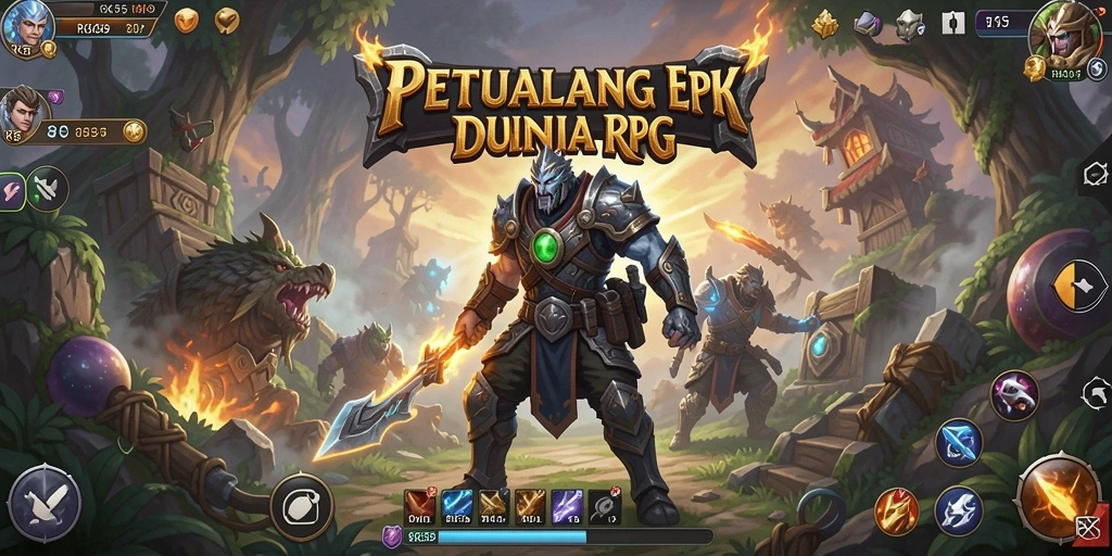 Tampilan gameplay RPG yang mengesankan dengan aksi seru.