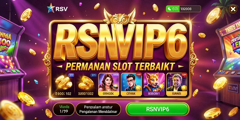 Screenshot gameplay RSNVIP6 menampilkan slot yang penuh warna dan animasi yang menarik.