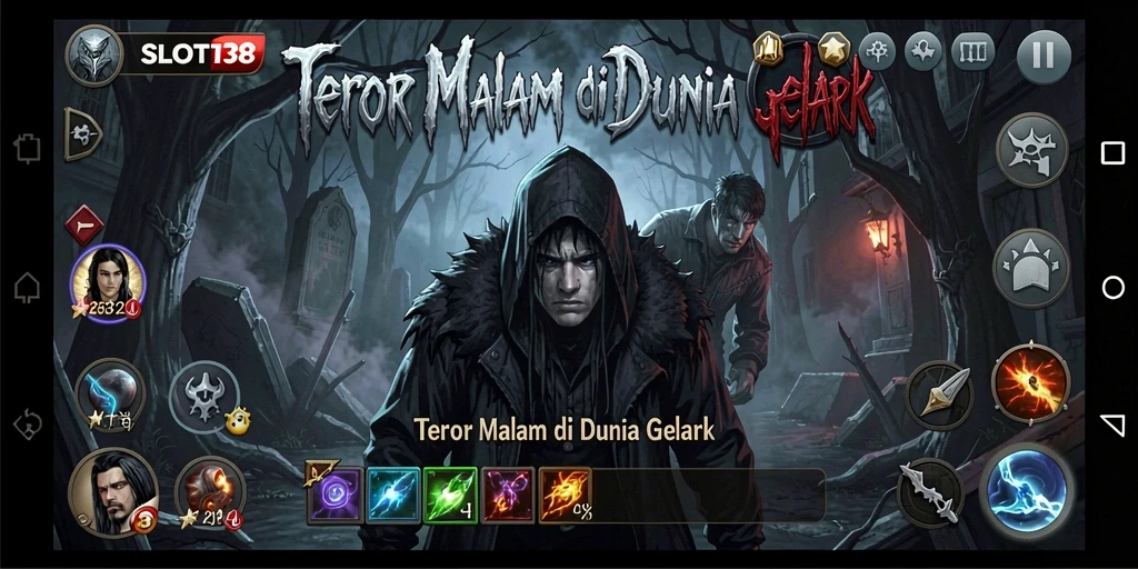 Tampilan gameplay SLOT138 yang menegangkan di dunia gelap.