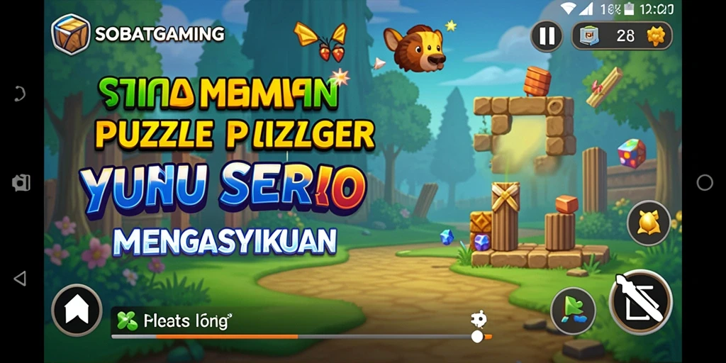 Screenshot gameplay SOBATGAMING menampilkan keseruan menyelesaikan teka-teki.