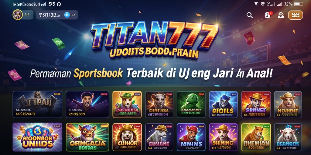 Tampilan antarmuka TITAN777 yang menarik dan interaktif.