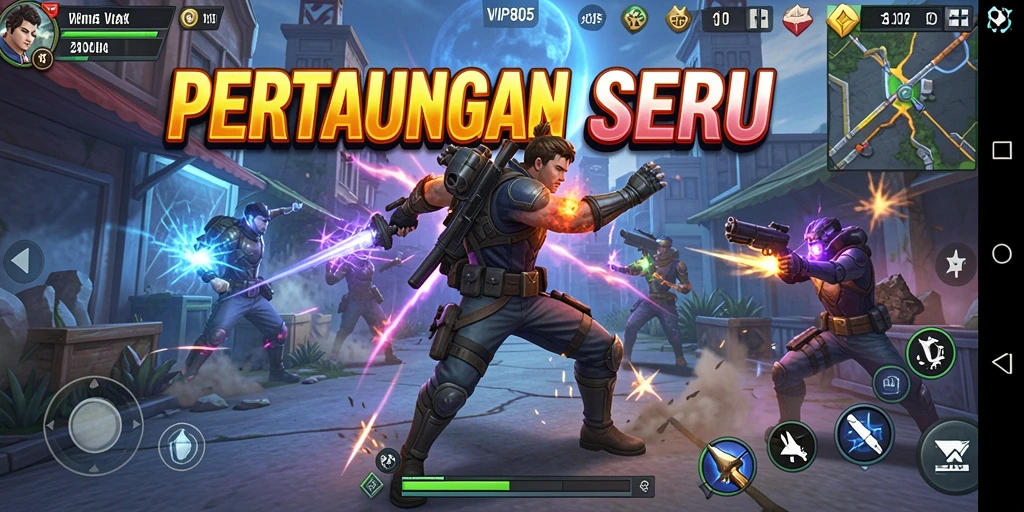 Tampilan gameplay seru saat bertarung di VIP805 dengan grafis menakjubkan.