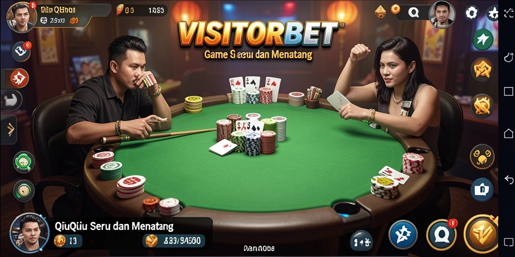 Tampilan gameplay QiuQiu yang menarik di VISITORBET.